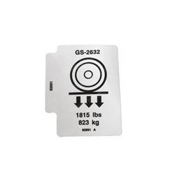 Picture of Decal Label Wheel Load 2632