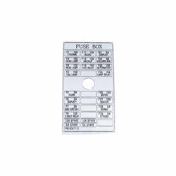 Picture of Decal for Fuse Box Cover