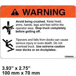 Picture of Decal - Warning Rider Trucks