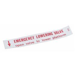 Picture of Decal - Emergency Lowering Valv