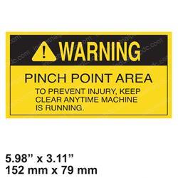 Picture of Decal - Warning Pinch Point