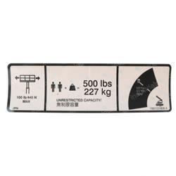 Picture of Decal-Max Cap. 500lbs/227kg
