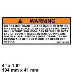 Picture of Decal - Do Not Use W/O Pins