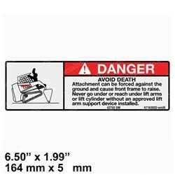 Picture of Decal - Danger Avoid Death