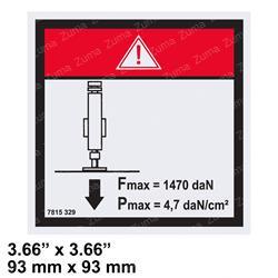 Haulotte 3078153290 - decal, max effort on stab