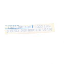 Picture of Decal - Load Capacity 1000lbs
