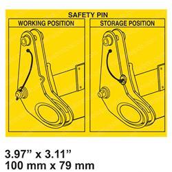 Picture of Decal - Safety Pin Operation