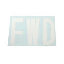 Picture of Decal Fwd 4.75x3 White