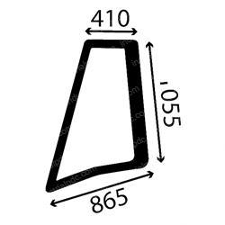 Picture of Right Rear 1/4 Window-Green