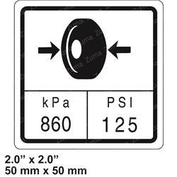 Doosan A231507 - film tire pressure