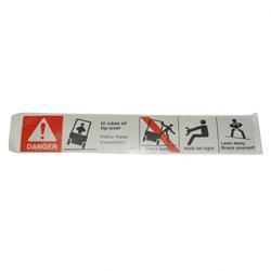 CROWN CR069018 DANGER TIP OVER