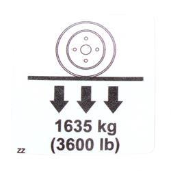Picture of Label Wheel Load 1635kg/360