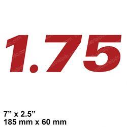 Picture of Decal - Model 1.75