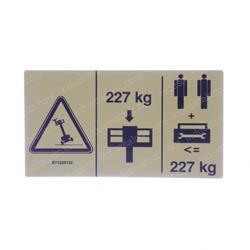 Picture of Decal - Max Cap 227 Kg