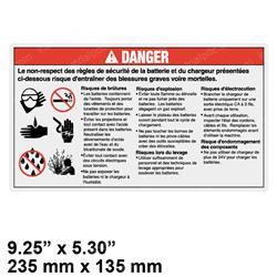 Picture of Decal Danger Battery Safety