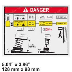 Picture of Decal - Tip Over Warning