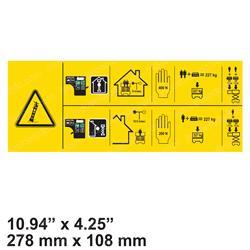 Picture of Decal - Caution Multiple Warn