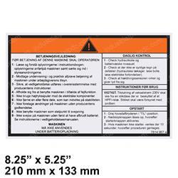 Picture of Decal - Operating Instructions