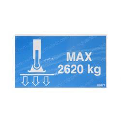 Picture of Decal - Outrigger Load  3392rt