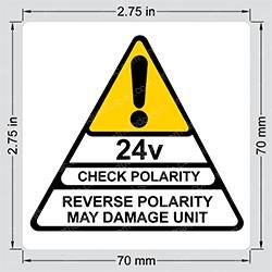Picture of Decal - Caution Polarity
