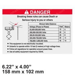 Picture of Decal - Danger Voltage Wires