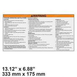 Picture of Decal - Warn Ground Operating