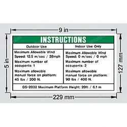 Picture of Decal - Max Wind Speed
