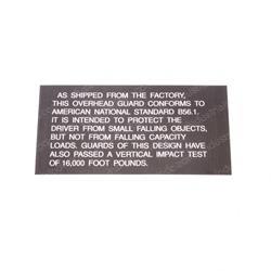 Picture of Decal - Ohg Warning