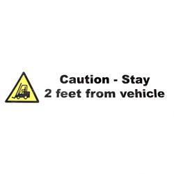 Picture of Decal - Caution Stay 2 Feet