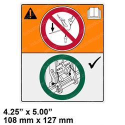 Picture of Decal - Fork Pins Warning