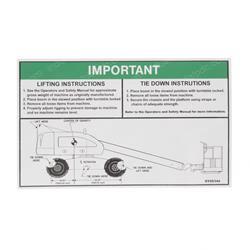 Picture of Decal - Lift Diagram (400)
