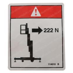 Picture of Decal Danger-Side Force 222n