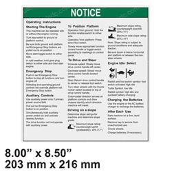 Picture of Decal Notice Oper Inst Be