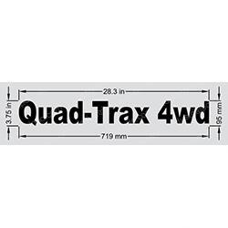 Picture of Decal - Quad-Trax Black