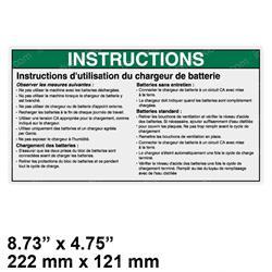 Picture of Decal - Notice Charger Instruc