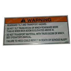 Picture of Decal/Truss Boom Tiltback
