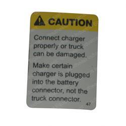 CROWN CR069047 DECAL - CHARGER HOOK-UP CAUTION