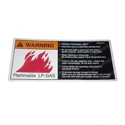 Picture of Decal - Warning Flammable Gas