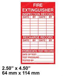 Picture of Decal - Fire Ext Inspect