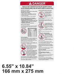 Picture of Decal - Danger