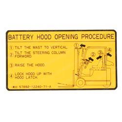 Picture of Decal - Battery Hood