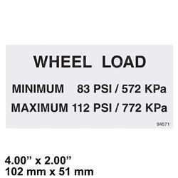 Picture of Decal - Floor Loading