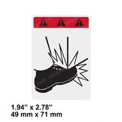 Picture of Decal - Foot Crush Hazard