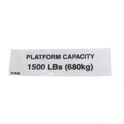 Picture of Decal - Capacity 1500  Small