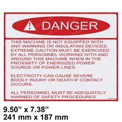 Picture of Decal - Danger Electric Shock