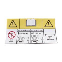 Picture of Decal - Capacity (230kg 360kg)