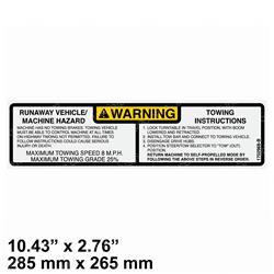 Picture of Decal Tow Instr