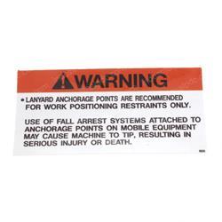 Picture of Decal - Warning Pos Restraints