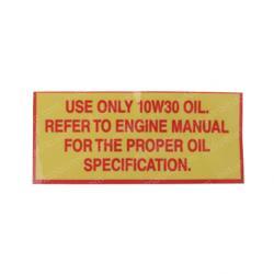 Picture of Decal - Motor Oil Spec