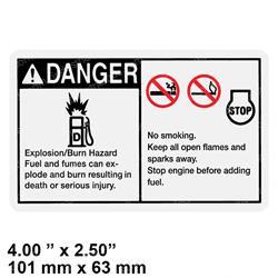 Picture of Decal Danger No Smoking